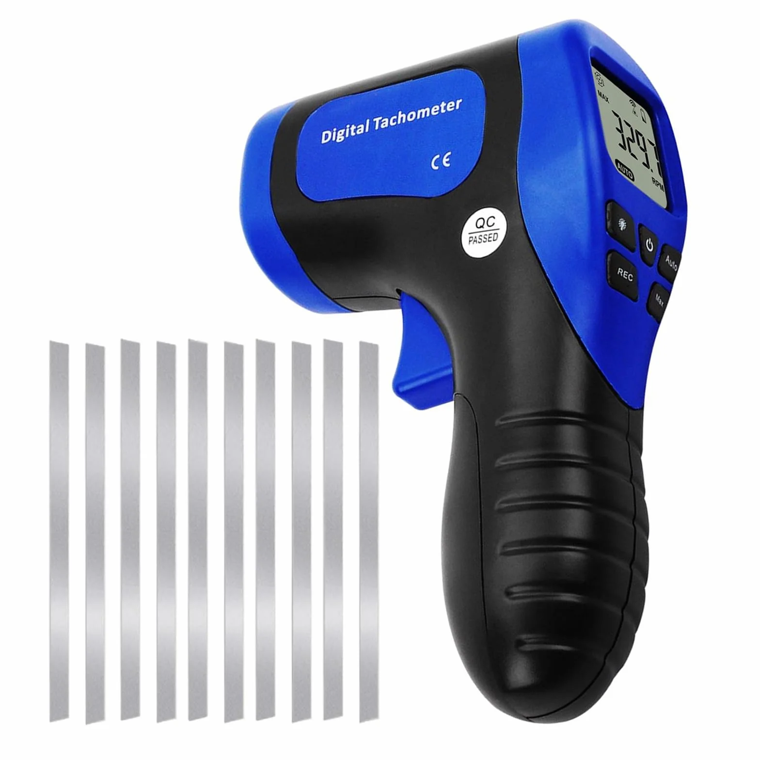 Contagiri fotografico laser Tester per misuratore di velocità del motore Misuratore di giri senza contatto Indicatore di velocità del motore - RPM accurato