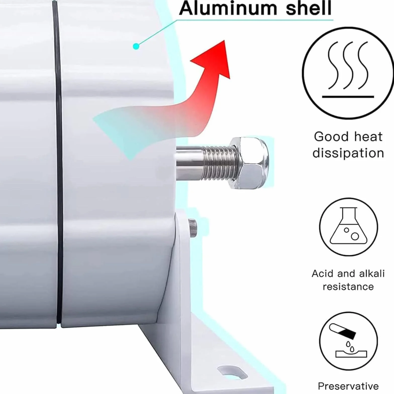 Generatore a Magneti Permanenti 3000W/5000W/8000W/10000W Dinamo 12V 24V 48V Generatore Elettrico Trifase Uso Dell'alternatore CA per Turbina eolica ad Acqua,10000W-24V