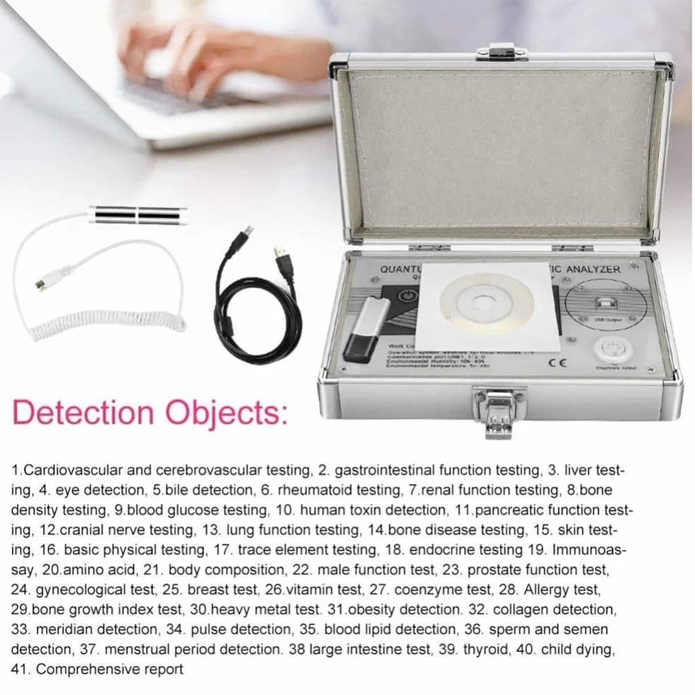 Quantum Magnetic Resonance Health Analyzer, Quantum Analyzer, Software di Supporto Multilingue Adatto a Tutti I Sistemi Windows in Grado di Testare Rapidamente E Accuratamente La Salute Fisica