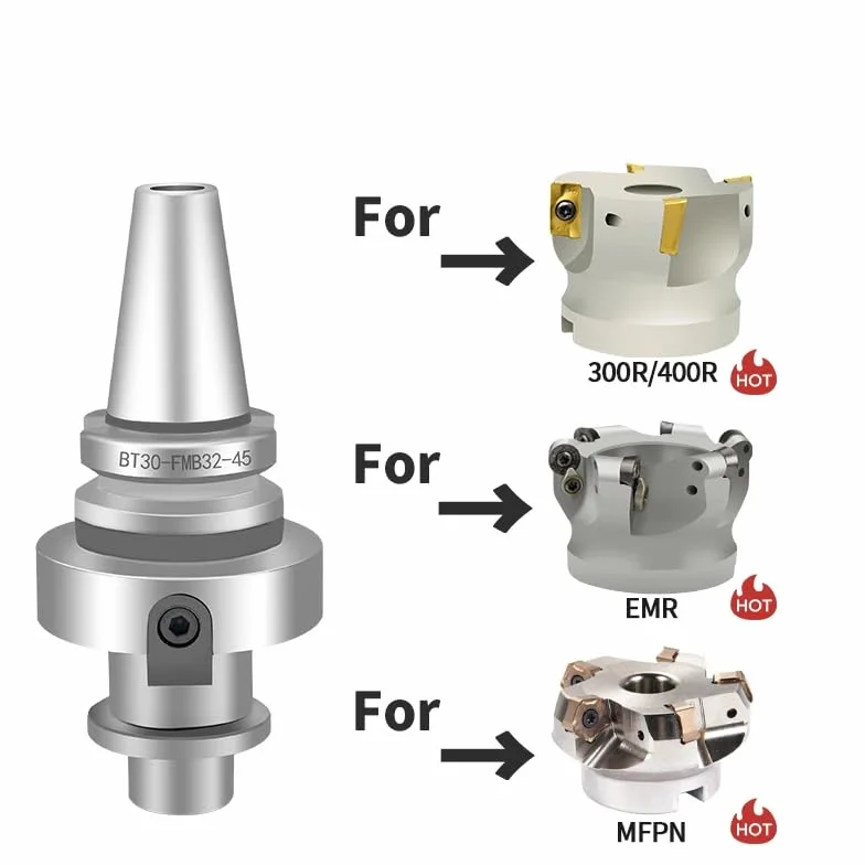 BT FMB BT30 BT40 FMB FMB22 FMB27 FMB32 Portautensili 45L 60L 100L Portautensili CNC 300R 400R Portautensili for Fresa Frontale for tornio(BT30-FMB16-60L)