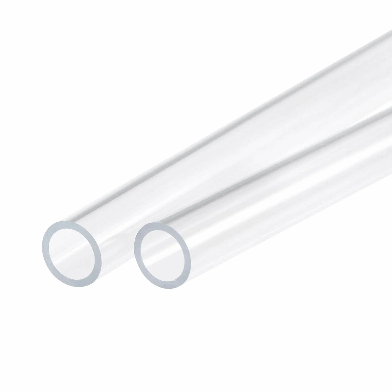 2 Tubi Rotondi Rigidi in Acrilico Trasparente, Diametro Interno 16 mm, Esterno 20 mm, Lunghezza 305 mm, per Lampade, Lanterne e Sistema di Raffreddamento ad Acqua