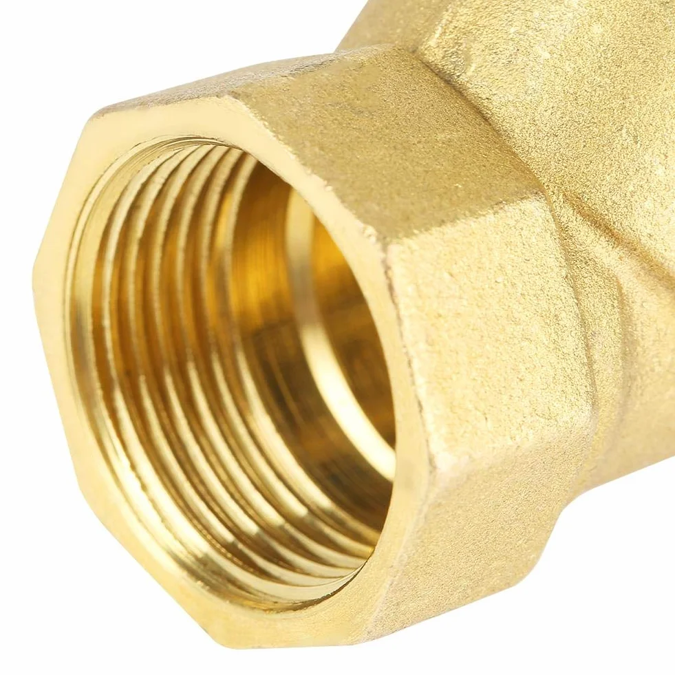 Filtro Ottone, Akozon DN20 3/4" Filtro Ottone a Y Filetto Femmina BSPP Connettore con Valvola per Separazione Olio Acqua