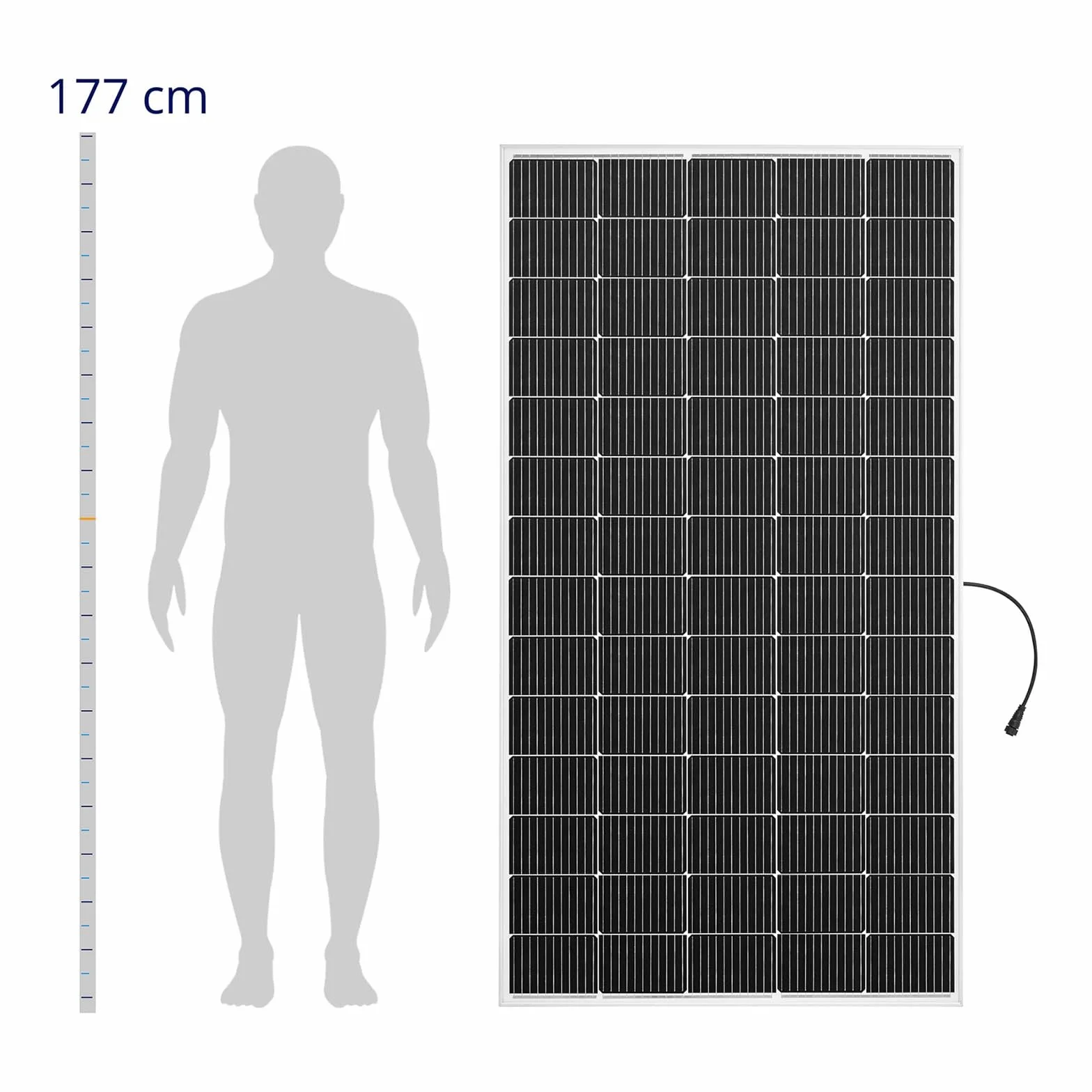 MSW S-POWER-P&P3 - Centrale elettrica da balcone, 300 W, pannello pronto per la spina, set completo da 300 W, impianto solare per balcone e balcone Microinverter Cavo da 5 m