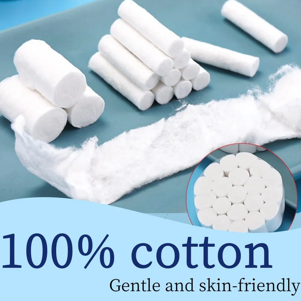 Rotoli di Lana Dentata Cotone Dentale Assorbente 200 Pezzi
