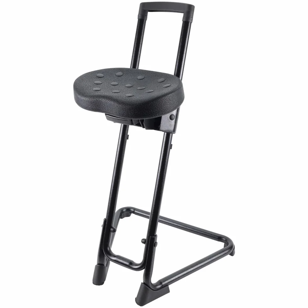 WETEC Sedia a sdraio ESD 1700.PU - Sgabello da bar alto con tipica resistenza allo scarico: Rgp = 10^5 Ω/Altezza della seduta: 630-885 mm