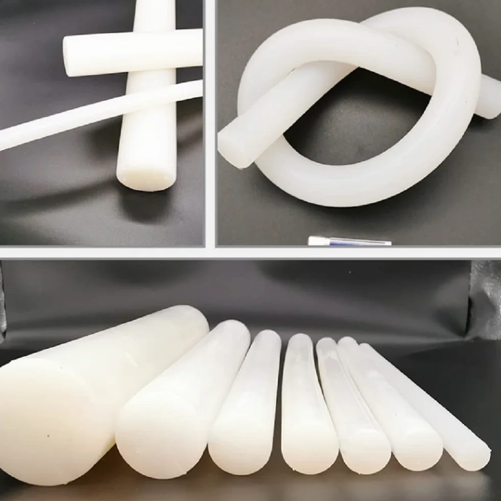 Guarnizione in silicone morbido VMQ 10 mm x 1 m traslucida rotonda