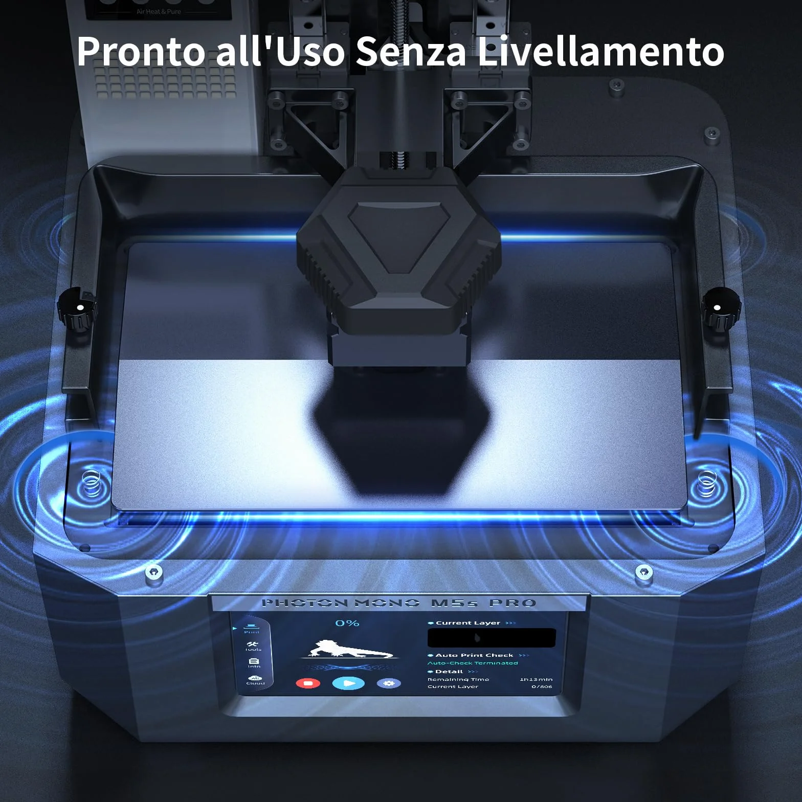 Anycubic Stampante 3D Resina Photon Mono M5s Pro 14K con Livellamento Automatico, Velocità 3 Volte Superiore, Mini Riscaldatore e Purificatoree e Altro Ancora, Per i Giocatori 3D Dalle Mille Esigenze