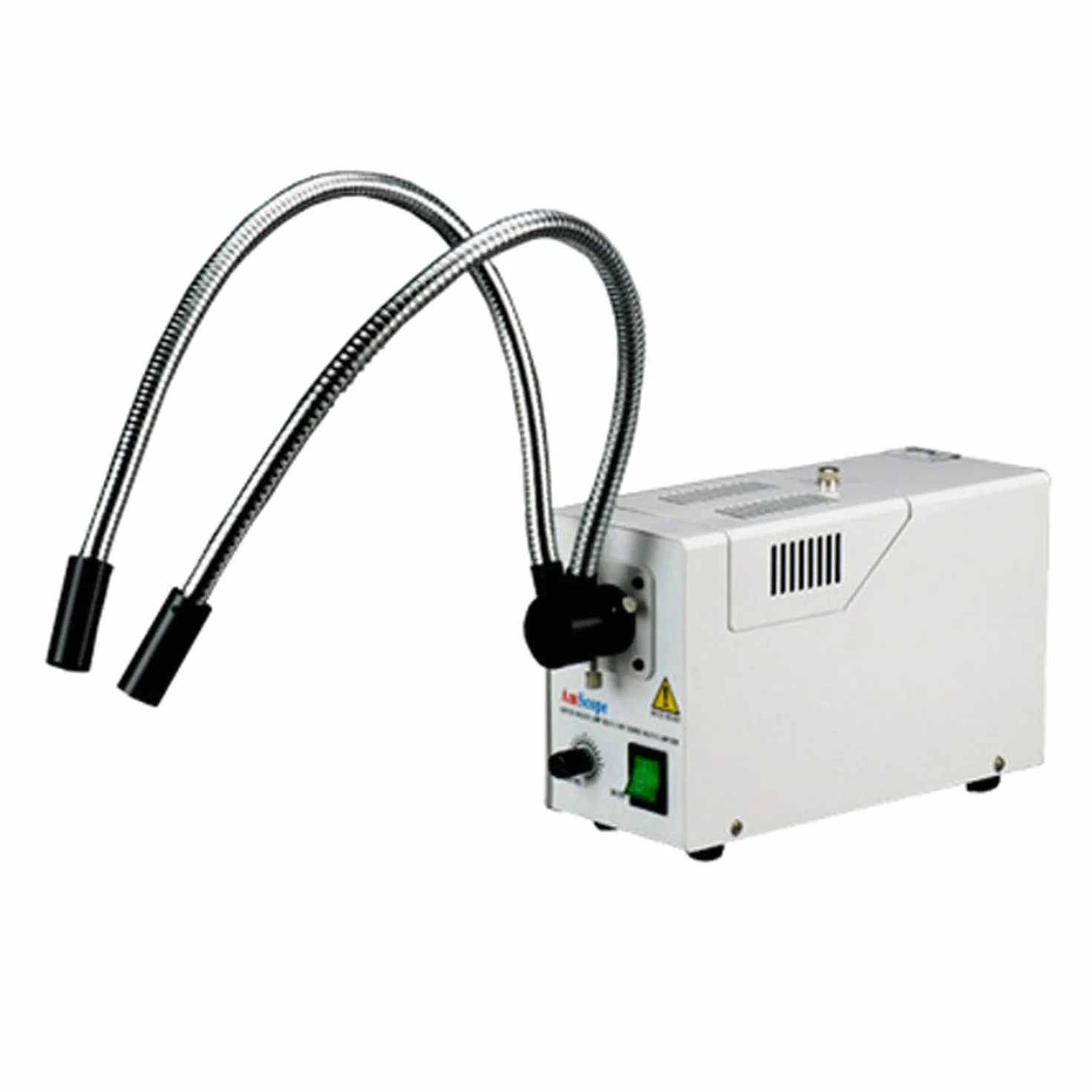 Illuminatore doppio del microscopio del collo d'oca di AmScope 150W a fibra ottica