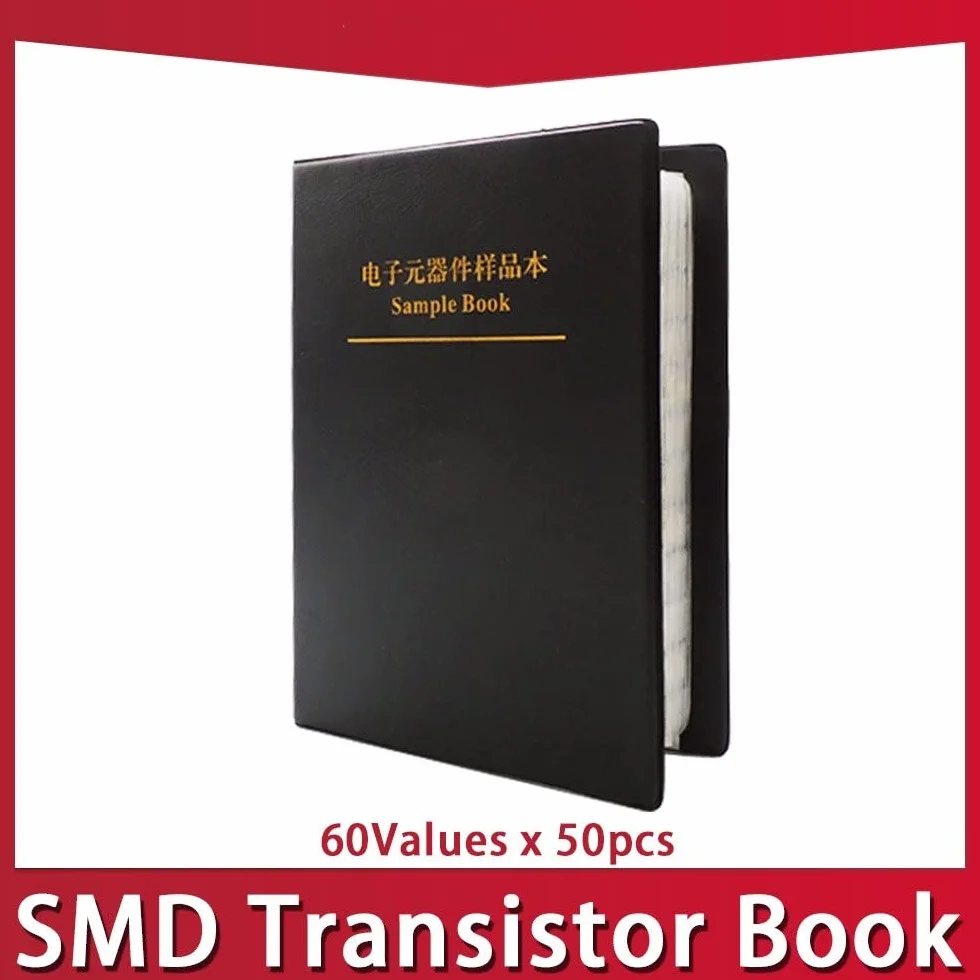 SMD. Transistor Triode Kit 60 Kins X50PCS SOT-23. Libro di Triode del Chip del Libro Campione comunemente Assortito