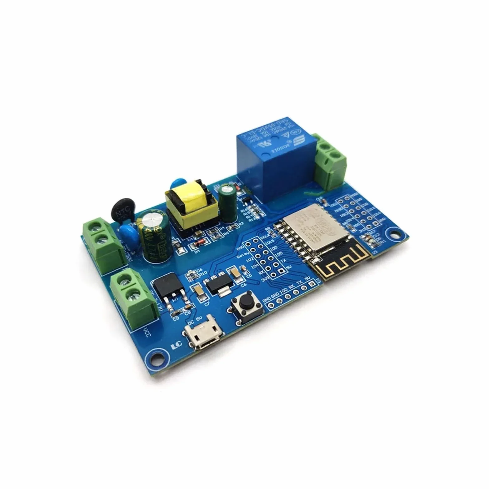 Modulo relè PLC Modulo relè ESP8266 WF ESP-12F Scheda di sviluppo alimentazione AC90-250V/DC7-12V/USB5V