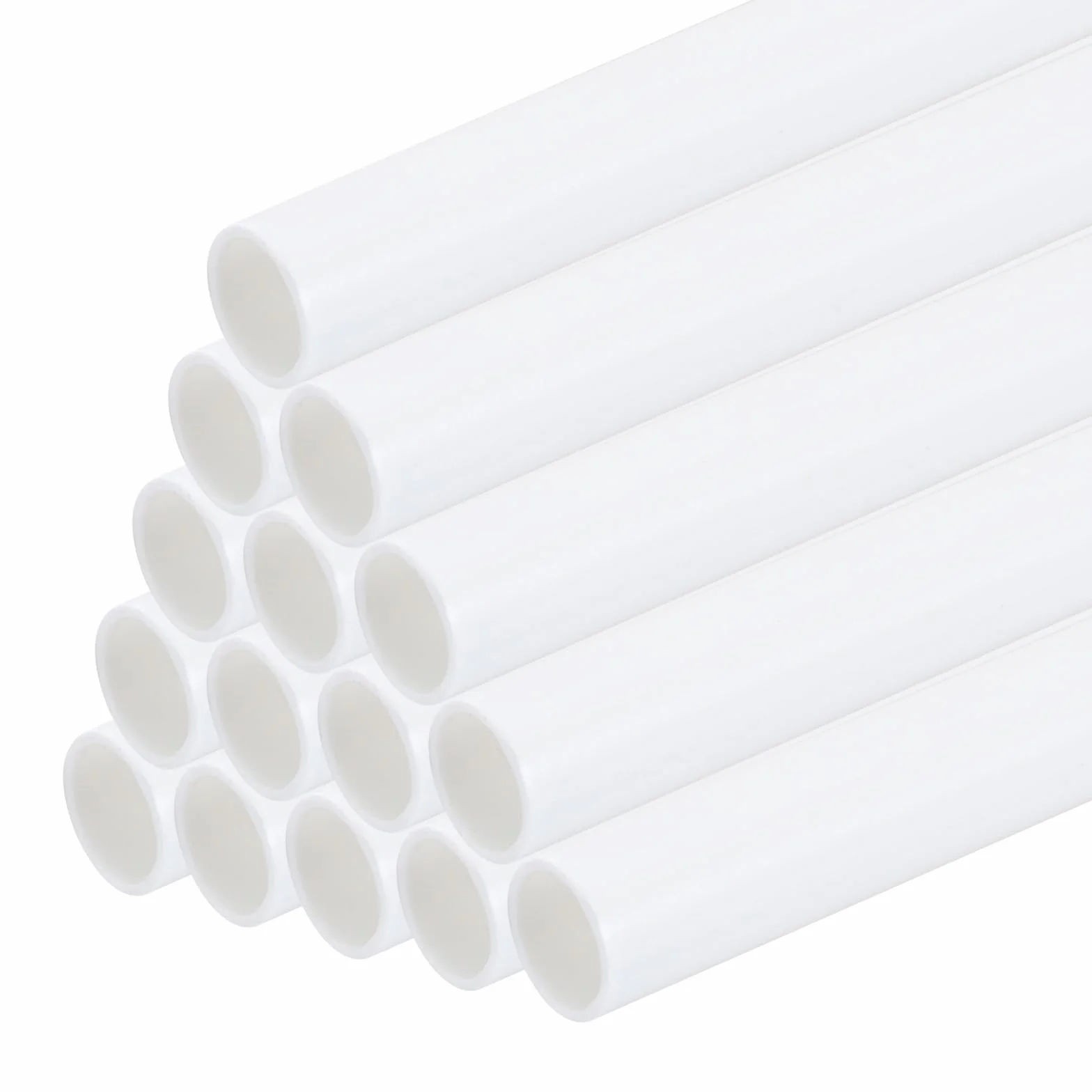 Tubi rotondi in plastica ABS 6 mm x 250 mm bianco per modellismo architettonico fai da te