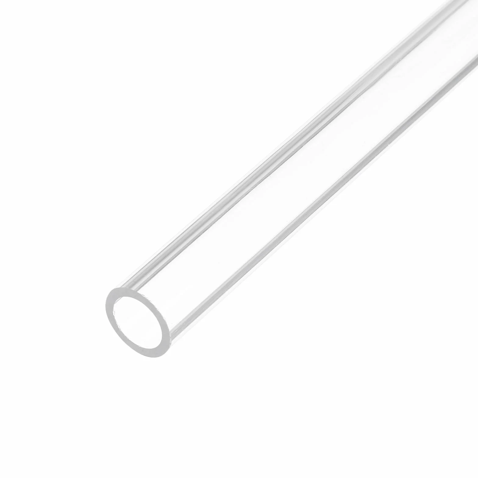 QUARKZMAN Tubo In Acrilico Trasparente Rigido Rotondo 10mm(0.4") Diametro Interno 14mm(0.55") 25cm(10") Per Lampade E Lanterne, Sistema Di Raffreddamento Ad Acqua