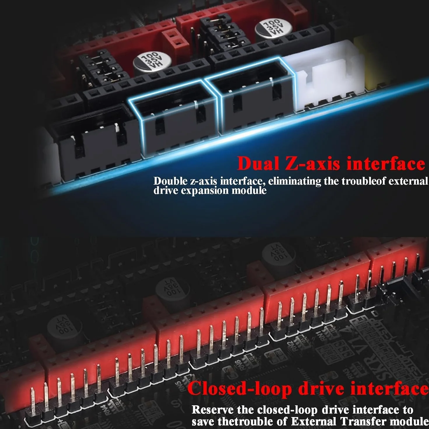 BIQU DIRECT Parte stampante 3D SKR V1.4 Scheda di controllo a 32 bit Smoothieboard e Marlin Open Source SKR V1.3 Supporto aggiornamento TMC2209/TMC2208/TMC2130/A4988/8825/Driver (SKR V1.4)