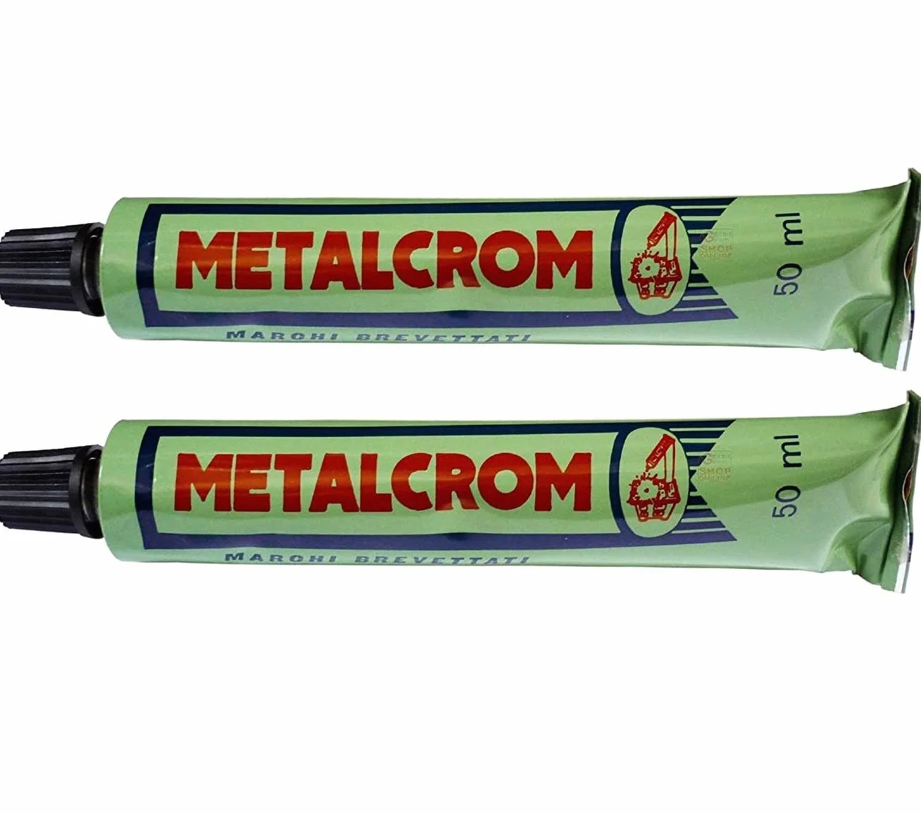Ferramenta Beltrami 2 PZ. Pasta LUCIDANTE METALCROM ALLUMINATO ml 50