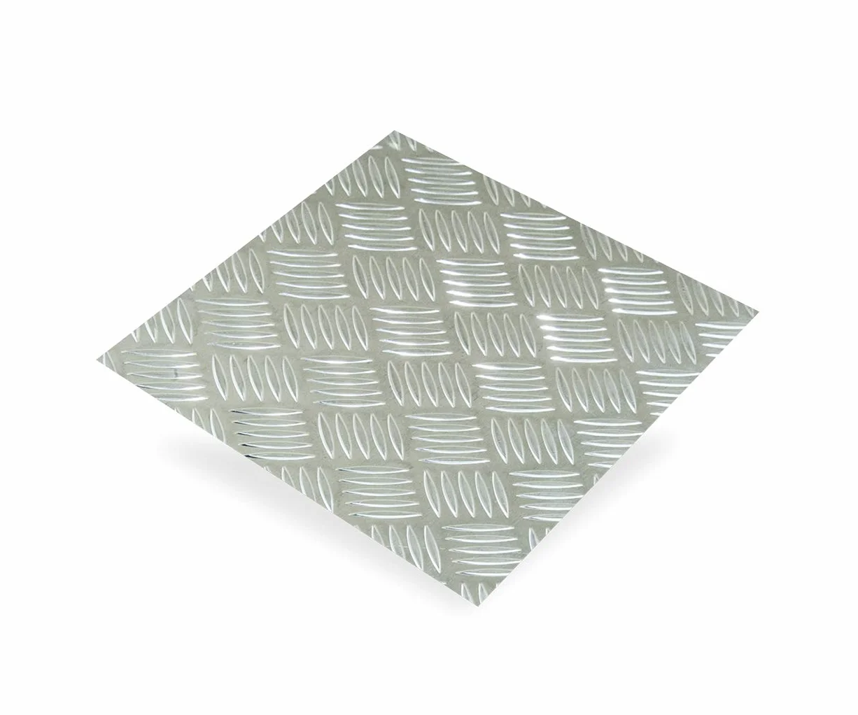 CQFD Lamiera in alluminio grezzo a scacchi Ep1,5 mm, 500 x 500 mm