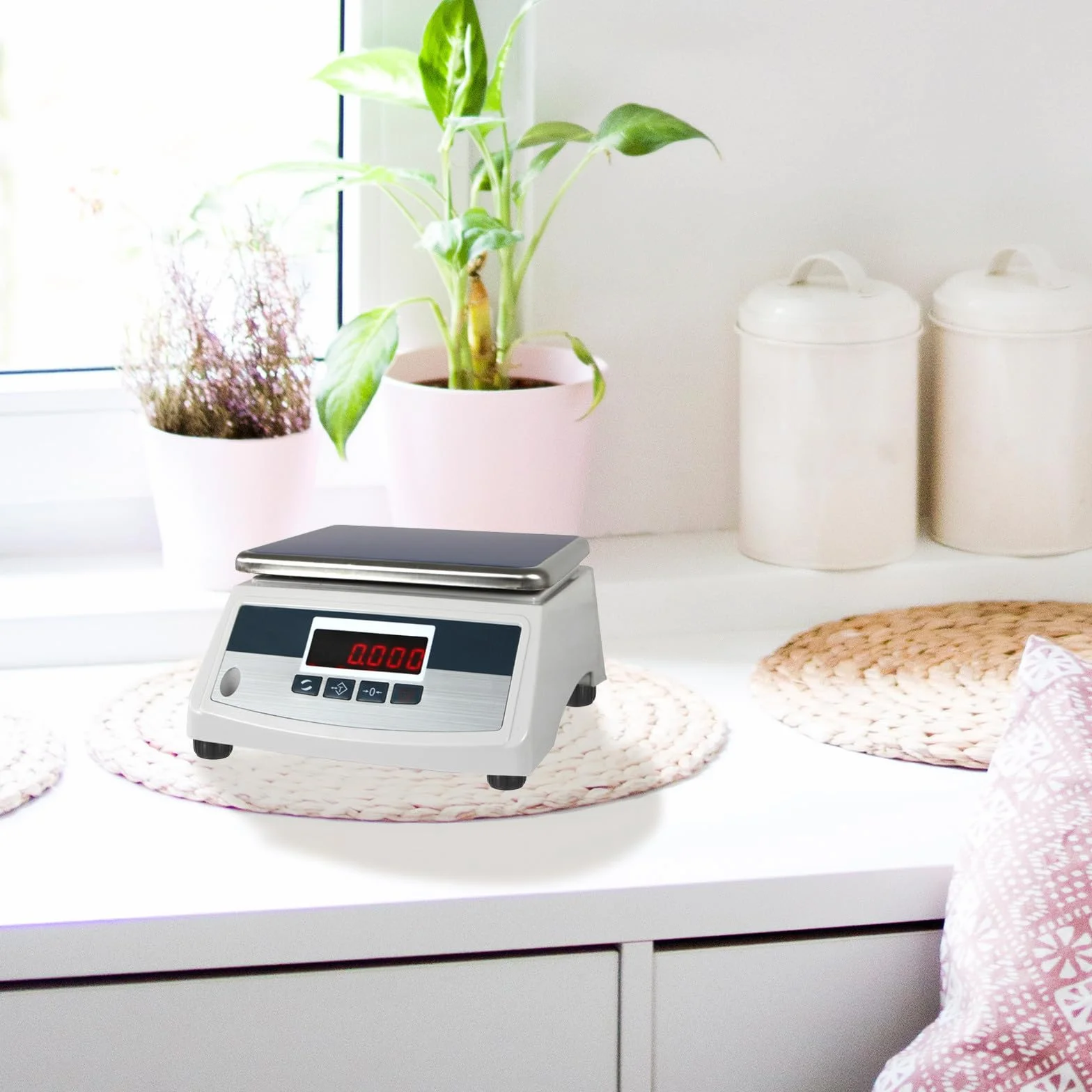 Piedini per Bilancia Elettronica 30kg M6 in Gomma e Ferro, Set da 4 Pezzi Funzione Antiscivolo e Assorbimento Urti, Accessori di Ricambio per Bilancia a Piattaforma per Uso