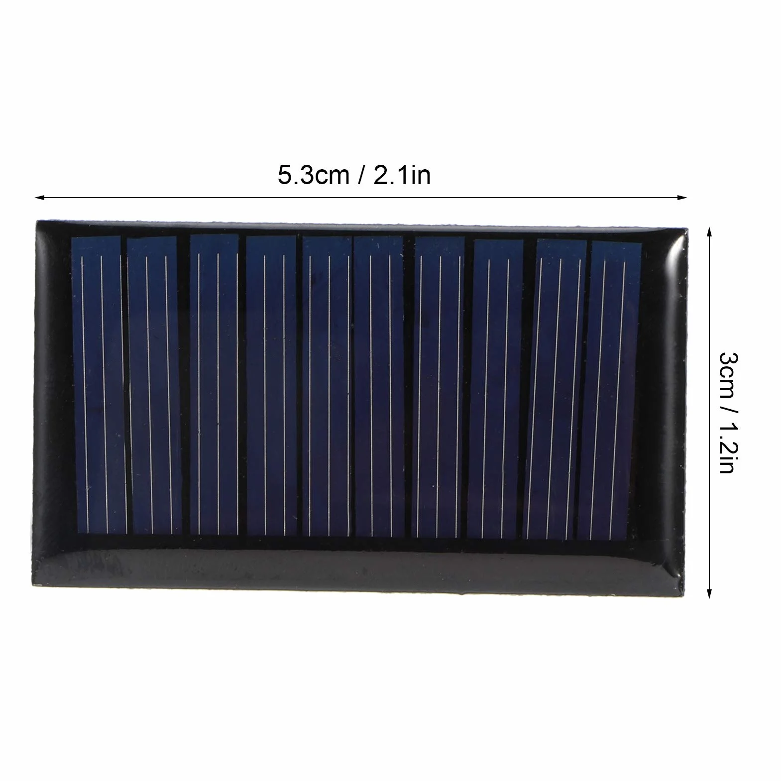 Mini pannello solare, 8PCS 30MA 5V Mini celle solari Pannelli FAI DA TE Solare epossidica Piastra Giocattolo elettrico Materiali Celle fotovoltaiche Caricabatterie
