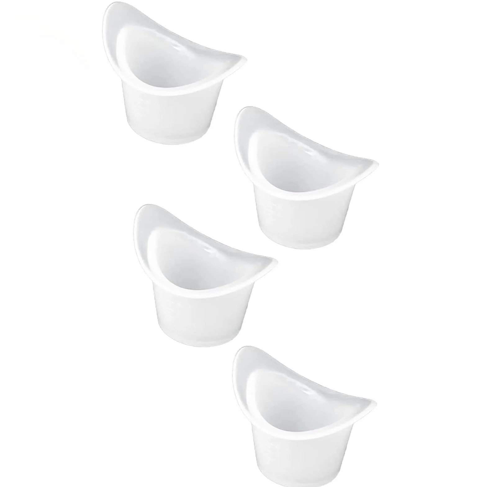 Occhio di Pulizia Tazze,4 PCS Silicone Eye Lavare Tazza Tazze per Lavaggio Degli Occhi Lavaggio Occhi Riutilizzabile Tazza per Una Pulizia Efficace Degli Occhi 8 ML
