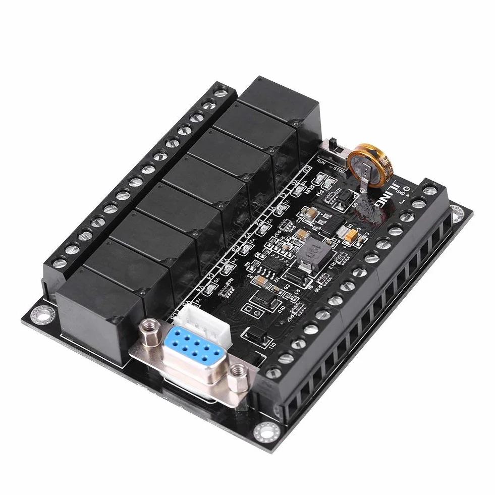 Scheda di controllo industriale PLC, Regolatore PLC 24 V PLC Regolatore logico programmabile FX1N-20MR