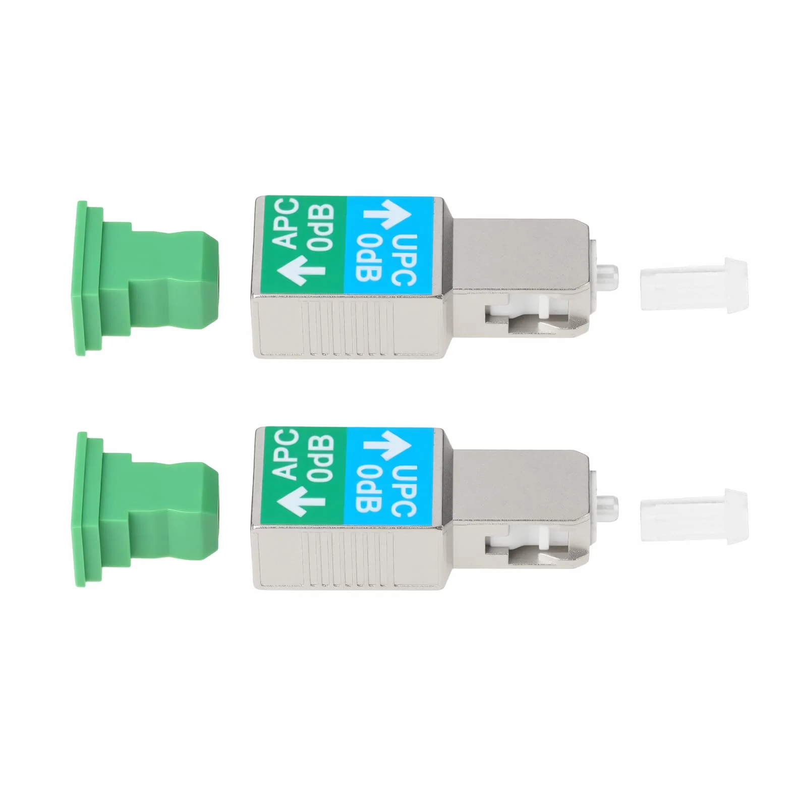 2x SC UPC maschio a SC APC femmina adattatore fibra ottica 1200-1600nm connettore manica ceramica a bassa perdita