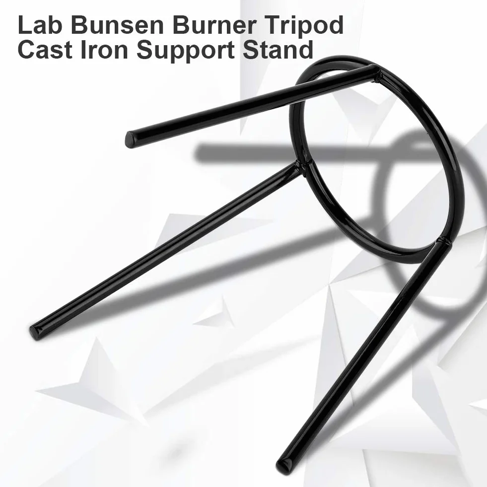 Supporto per Becco Bunsen, Treppiede Laboratorio, Acciaio Ad Alta Durezza, Riscaldamento con Lampada Ad Alcool, Educazione Fisica e Chimica, Acciaio Inossidabile, Anelli di