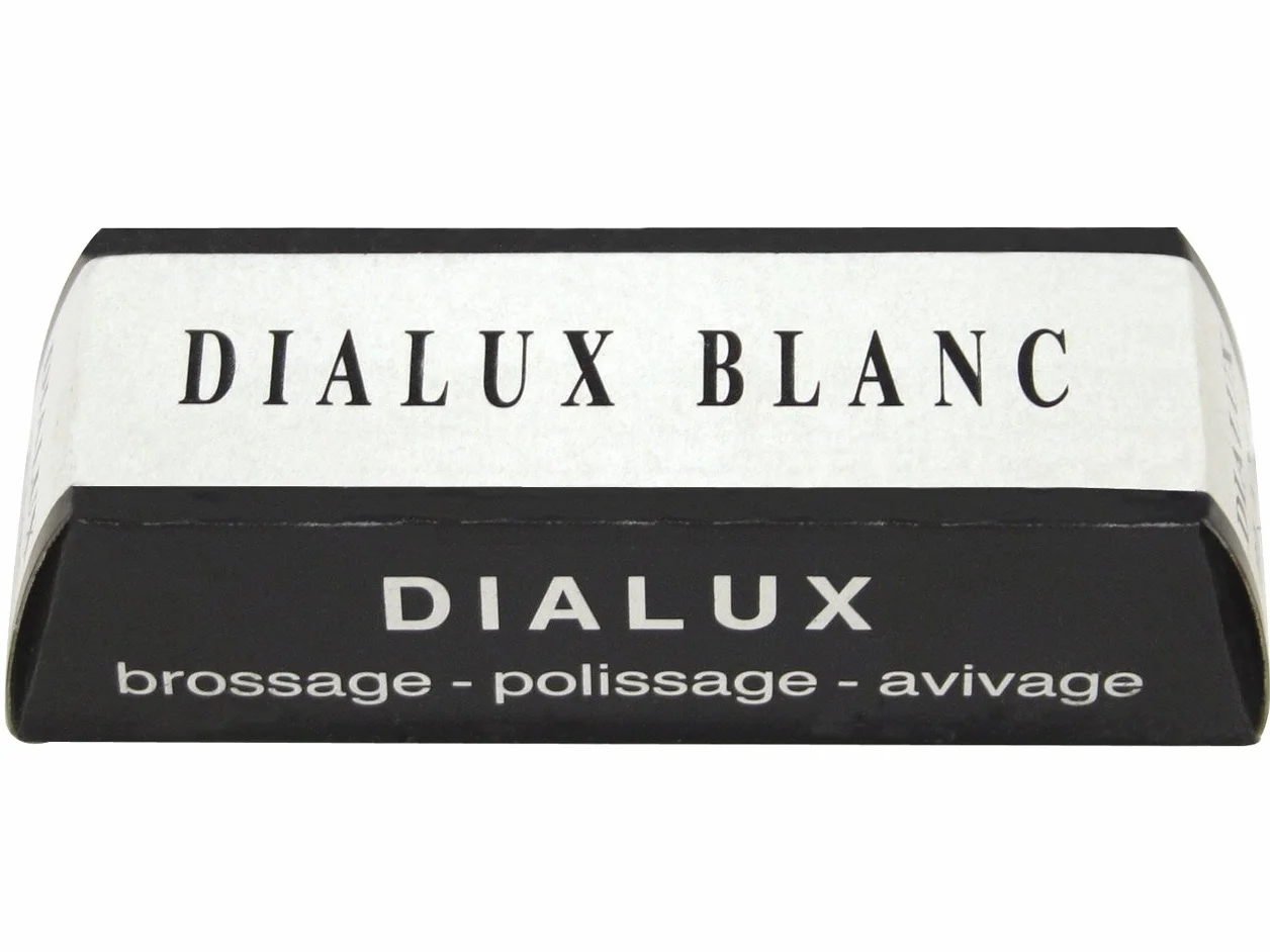 Dialux Pasta lucidante bianca di alta qualità, 100 g, per lucidatura finale di tutti i metalli