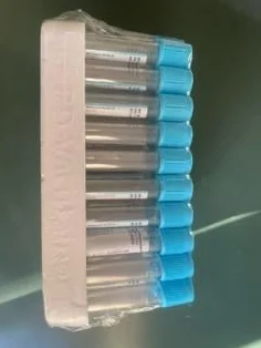 Provetta sottovuoto con sodio citrato tamponato 2,7 ml confezione da 100 pezzi