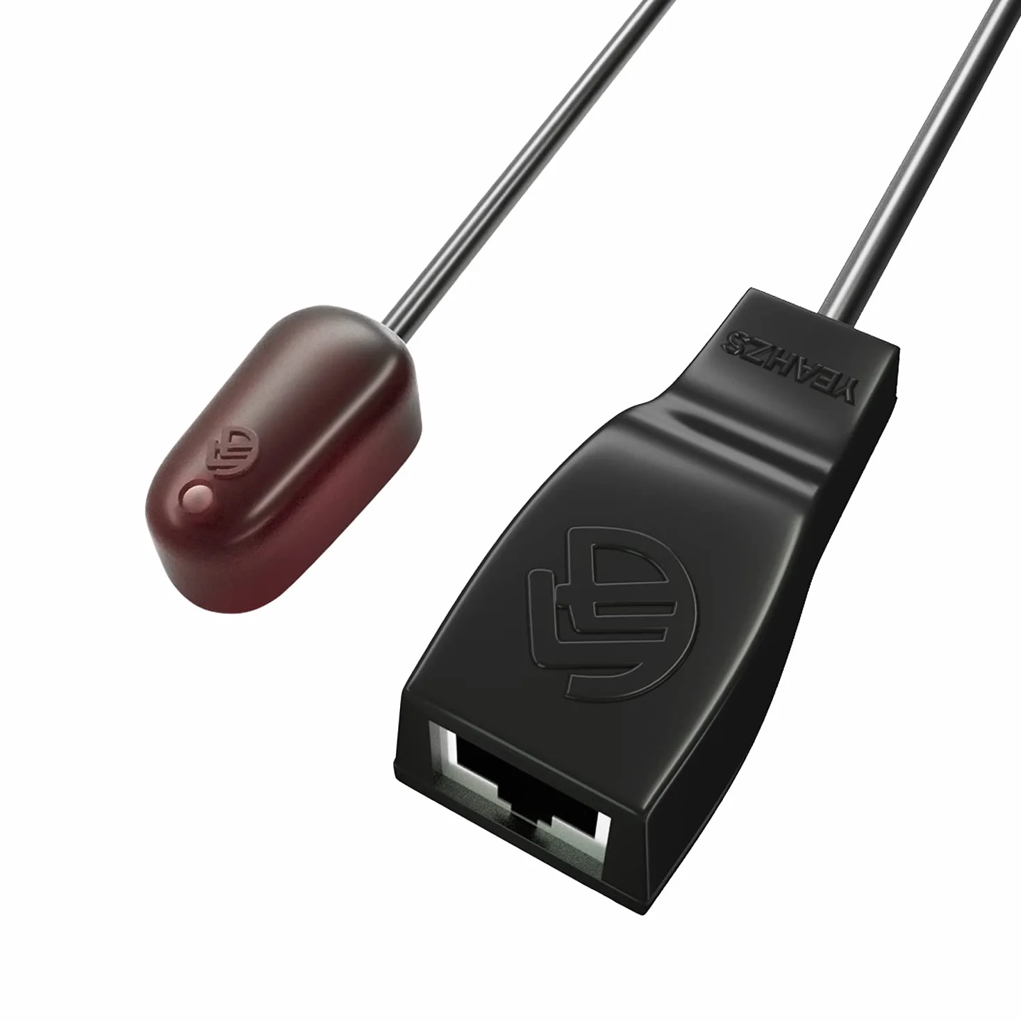 IR ripetitore, IR Remote Control Extender, sistema di ripetizione a infrarossi, si applica a Cat6/Cat5e/Cat7 Ethernet Cavo di connessione (doppia testa ir emettitore)