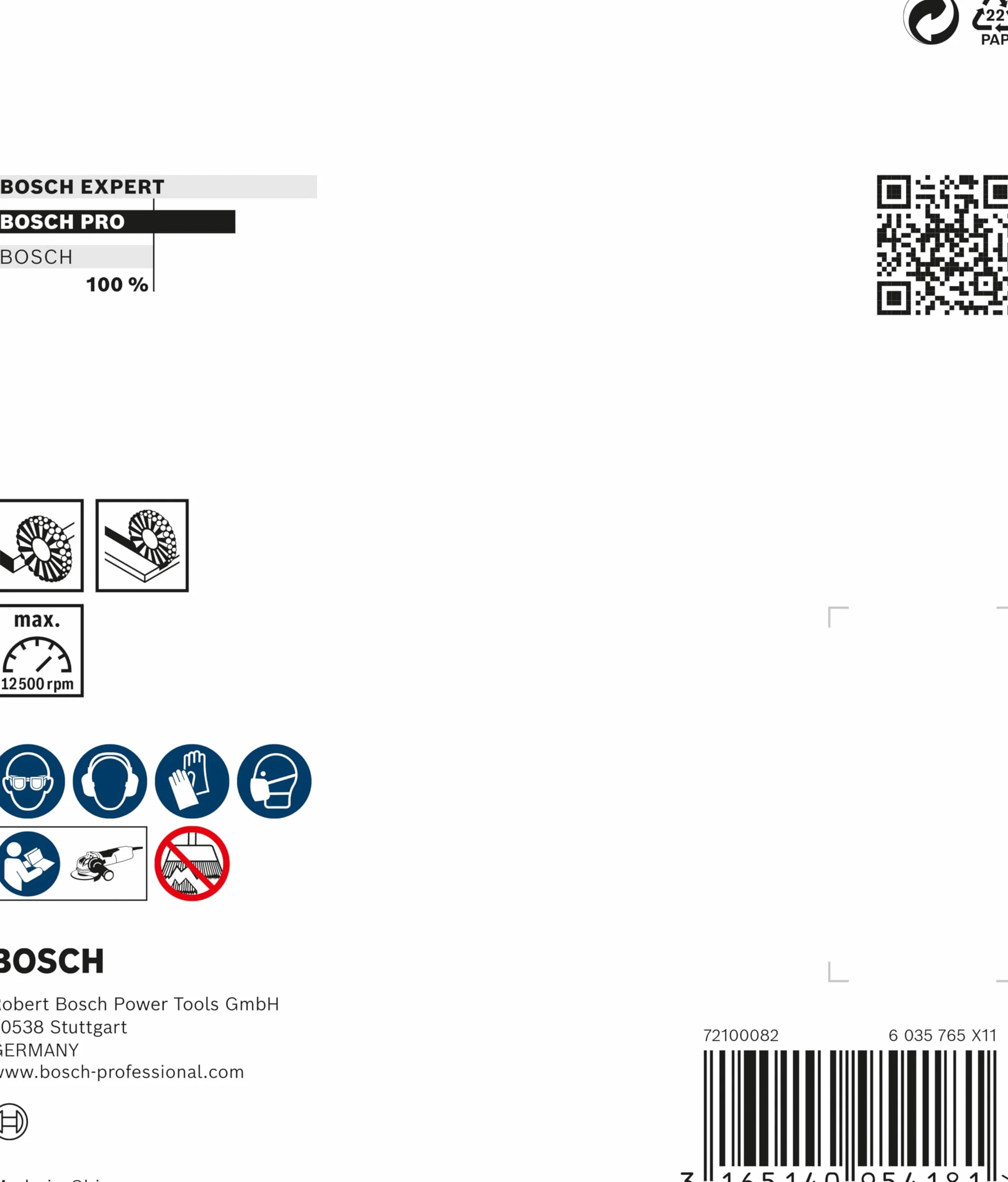 Bosch Professional 2608620732 Spazzola a Disco Ondulato Clean, per Metallo, X-Lock, Ø 115 mm, Spessore Filo 0.3 mm