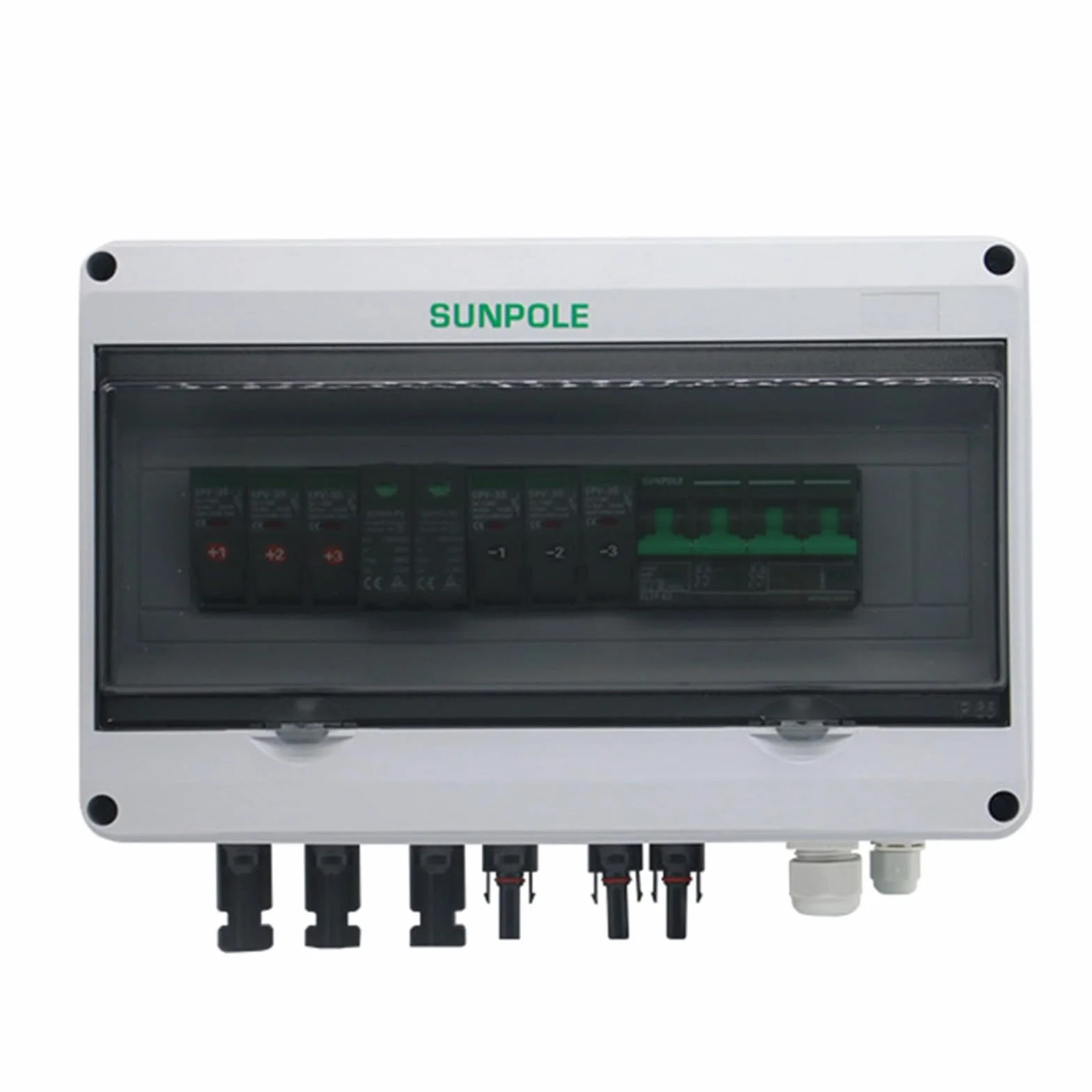PV Combiner Box, 3 in 1 Out 1000V IP65 Impermeabile Protezione solare PV Rilevamento in tempo reale LQX-C DC Strings/Combiner Scatole per impianto fotovoltaico residenziale sul tetto
