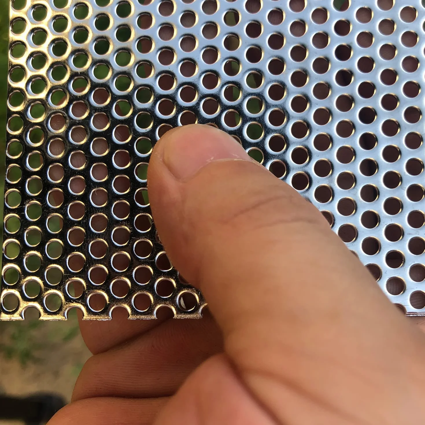 Lamiere perforate in acciaio inox 304 - Lamiera perforata in acciaio inox - 19Ga 0,1 "Foro (circa 3 mm) 200 mm x 100 mm - Materiale dello schermo del foglio di maglia metallica