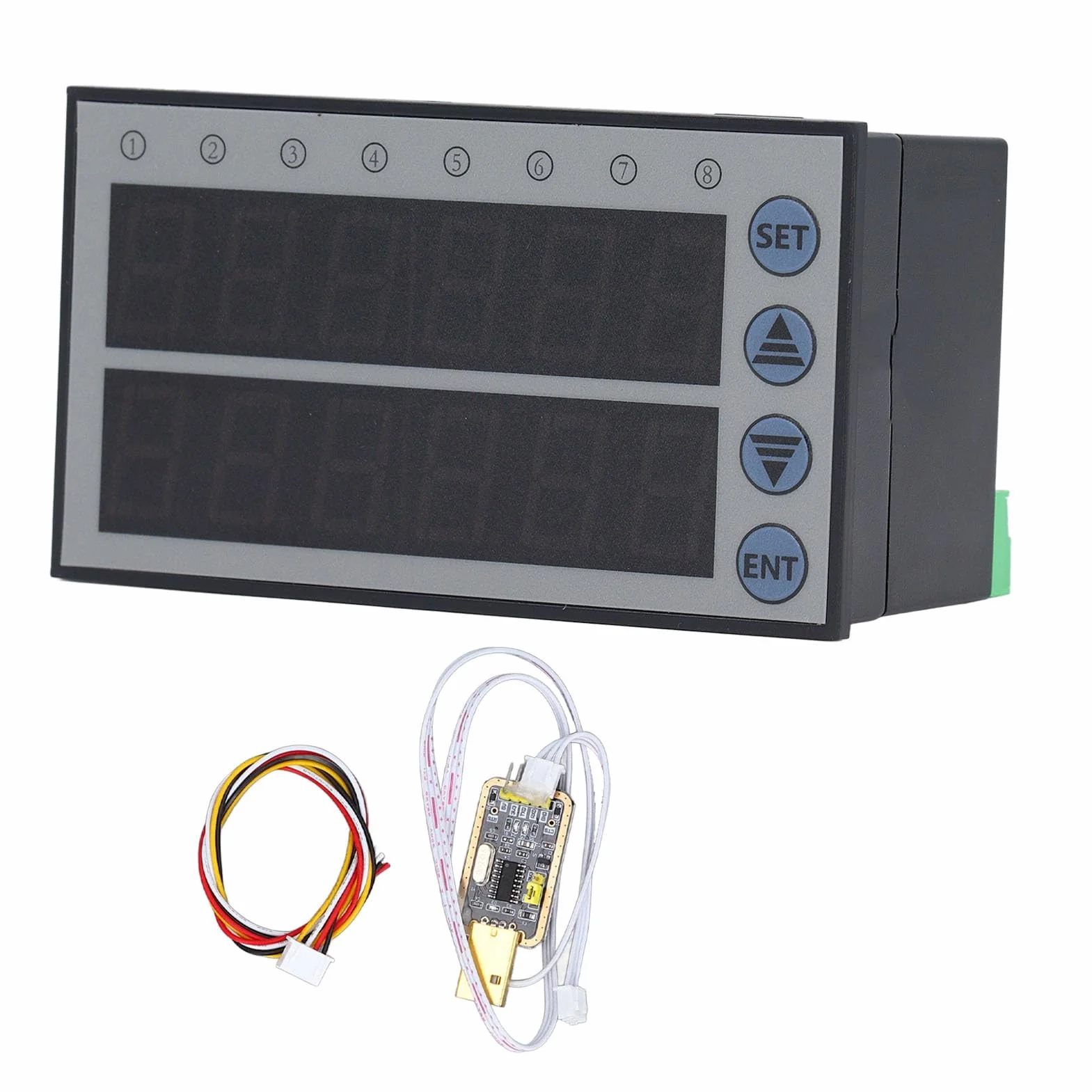 Display di Testo PLC Digitale DC24V 8 LED FX2N 10MR Ingresso Analogico Programmabile a 2 Vie con Cavo di Download da USB a TTL per Apparecchiature di Controllo Elettronico di