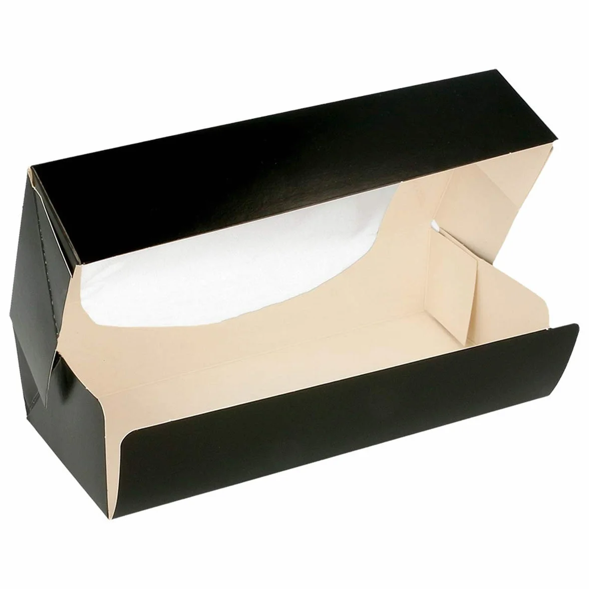 García de Pou Contenitori per sushi con finestra 275 g/m2 20x9x4,5 cm nero 50 sztuk