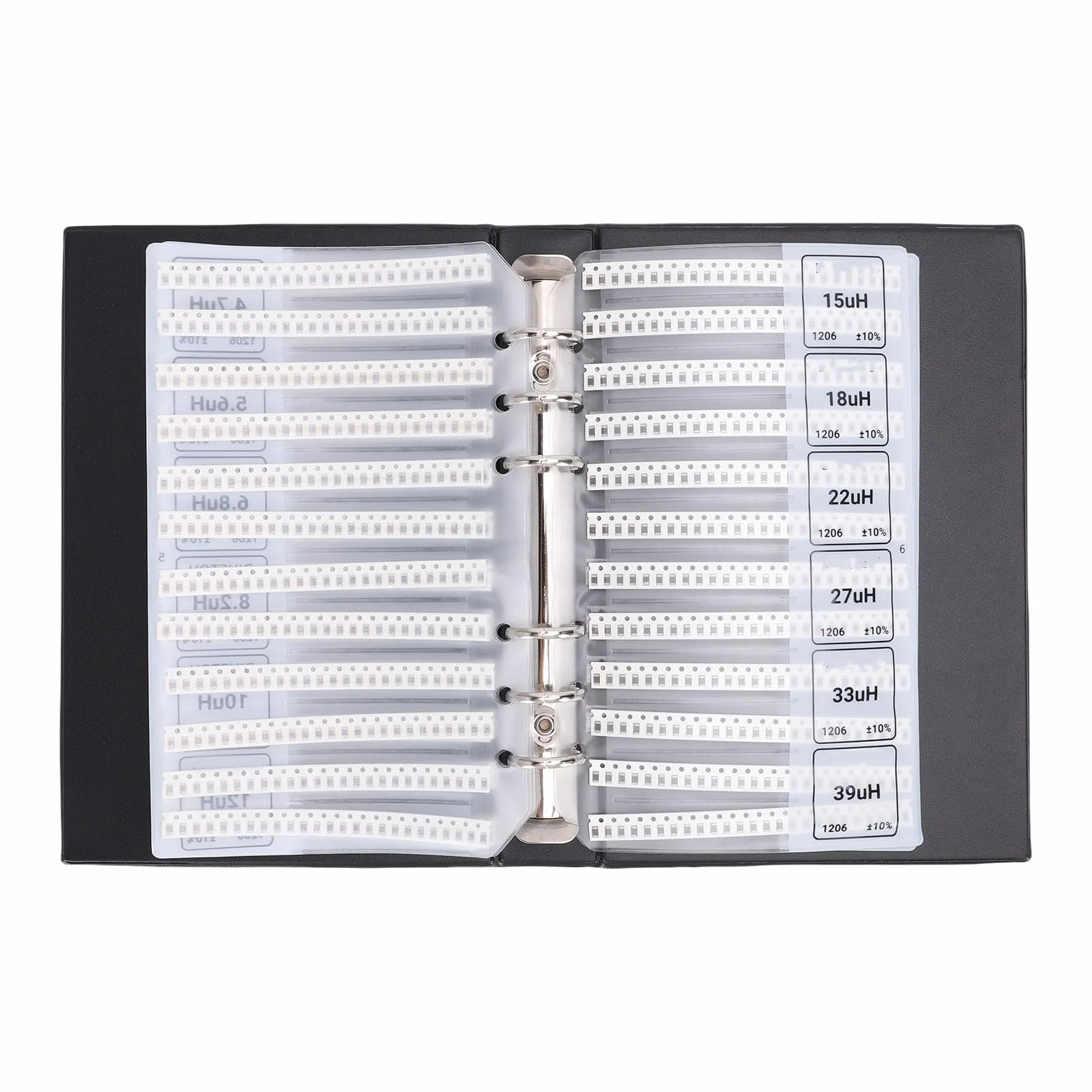 Cartella Assortimento Condensatori SMD 1206, 41 Valori X 50 Pezzi, per Prototipazione, Riparazione, Insegnamento