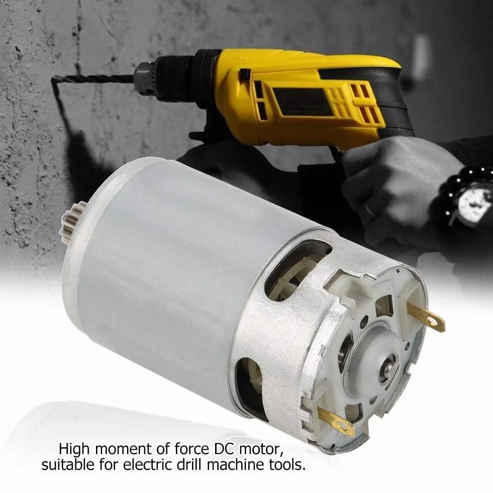Motore a Corrente Continua Industriale 12 Denti 12V per Trapano Elettrico