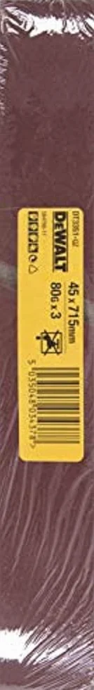 DeWalt, DT3351, QZ, Bandas de desbastar 45x715mm