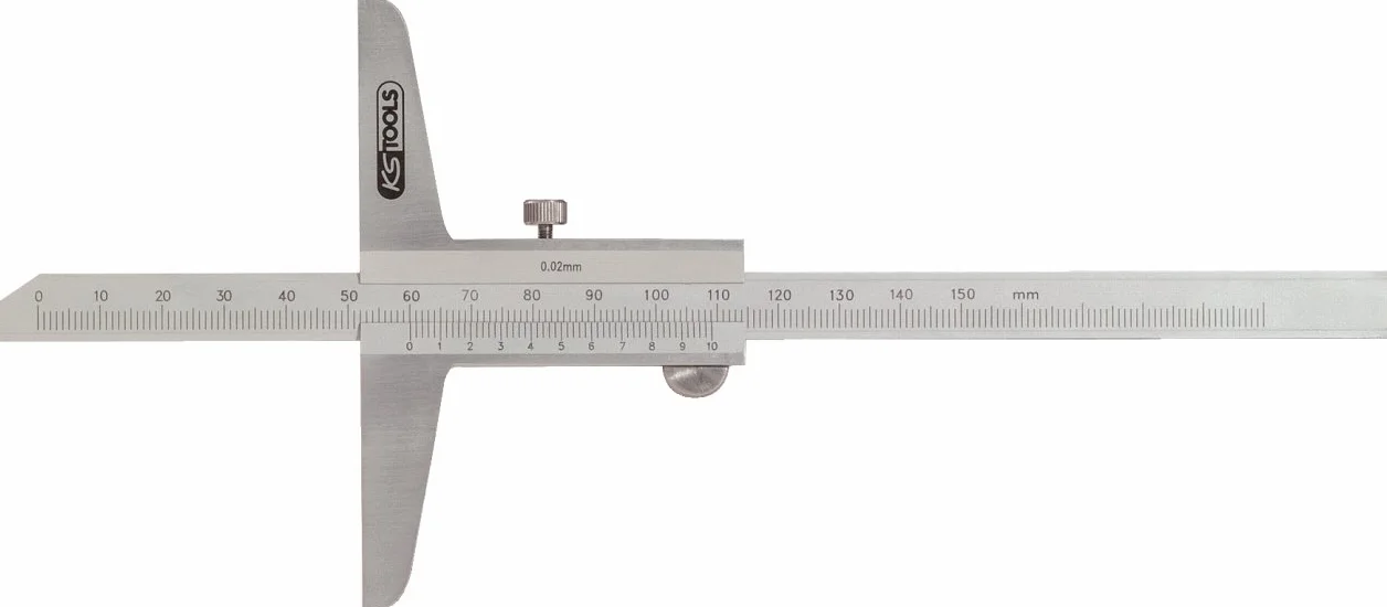 KS Tools 300.0571 Calibro di Profondità, 0-150 mm