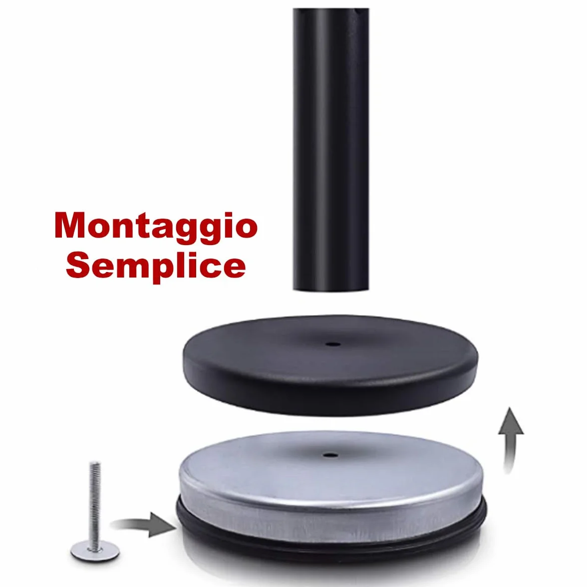 GYMAX Set di 4 Paletti per la Fila d'Attesa Neri con Corda Nera, Paletti di Guida Neri Retrattili con Cintura Retrattile di 2M, Paletti di Separazione Retrattili, Fila d'Attesa, Nero
