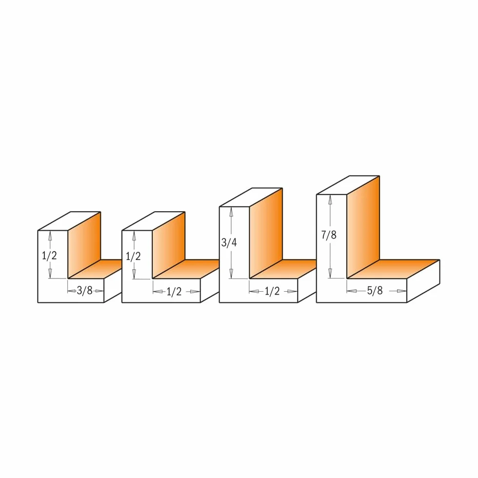 CMT 935.317.11 Fresa a Gradino con Cuscinetto in Hw, Grigio/Arancio