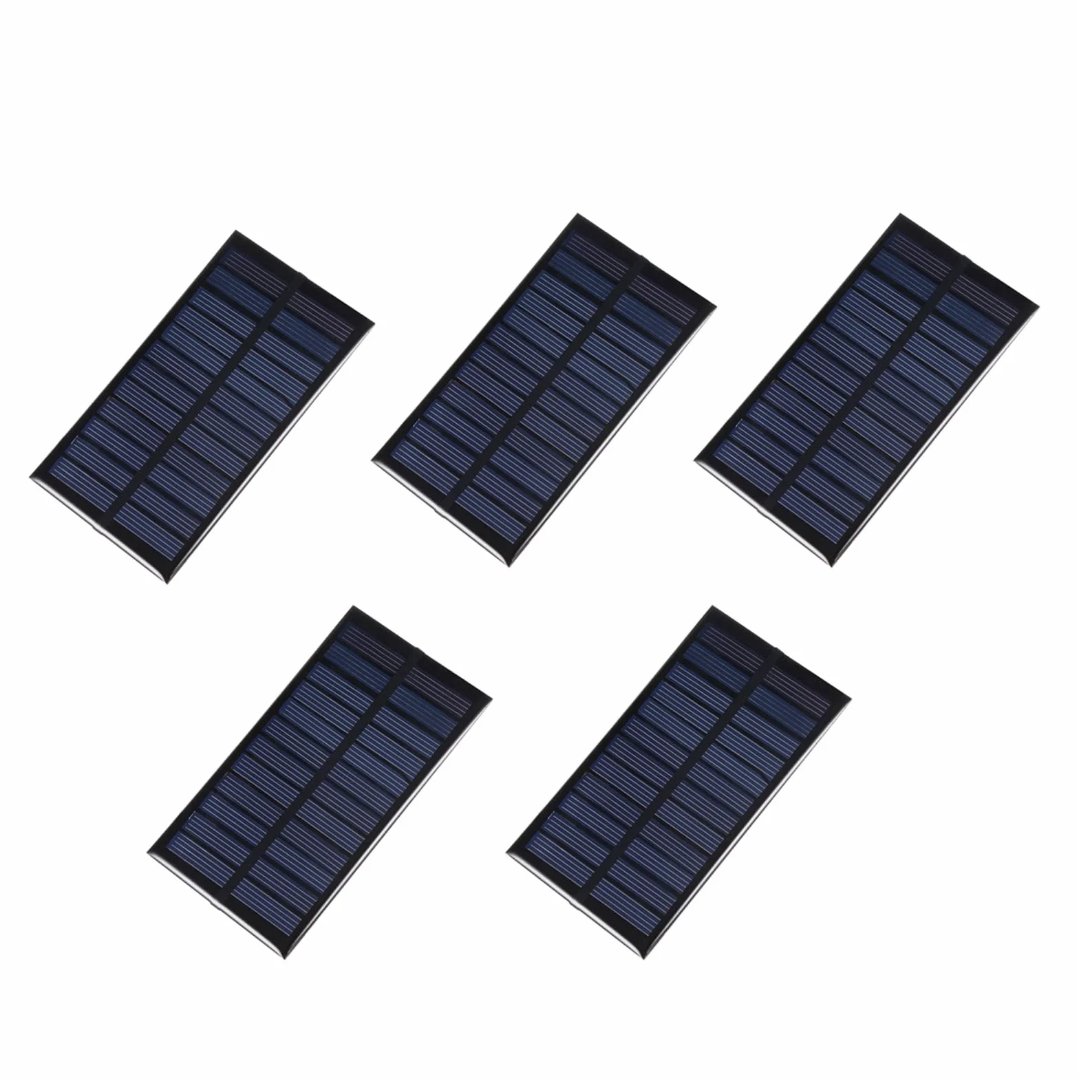 DMiotech 5 Confezioni di Pannelli Solari Mini da 6V 1W 110mm x 60mm per Progetti Alimentazione Elettrica Fai da Te