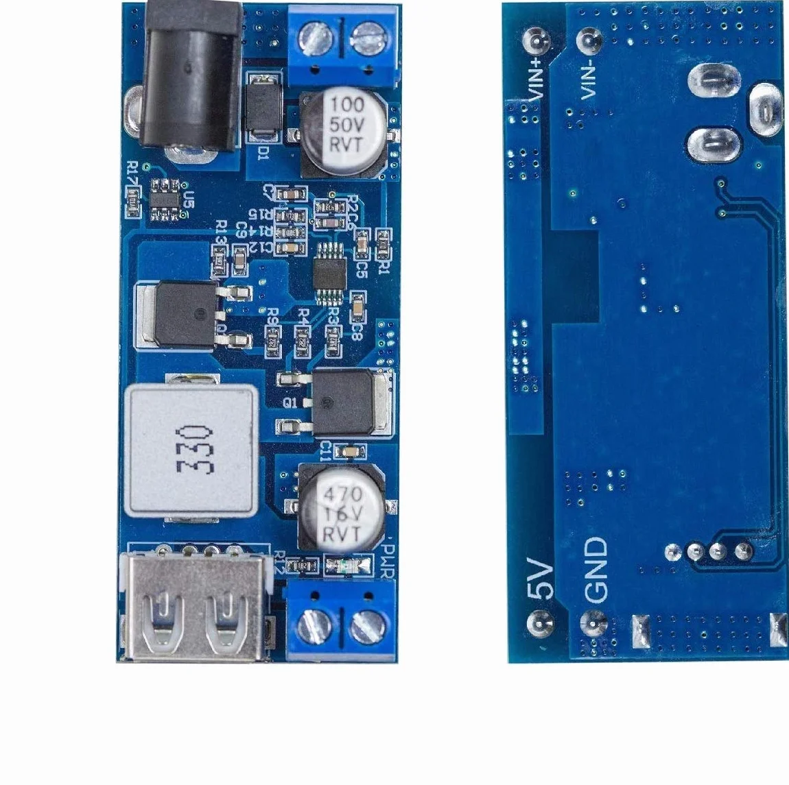 9-36V Step Down a USB 5V Dual Output Voltage Regulator Board