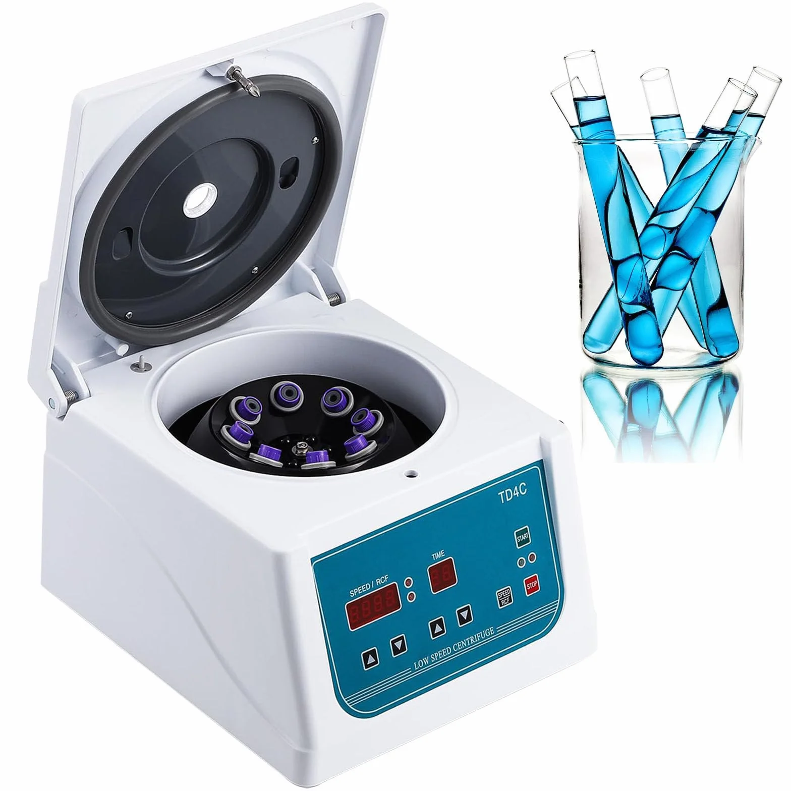 Centrifuga PRP Professionale 8 x 15 ml, 4.000 Giri/min, con Controllo di Tempo e velocità, Rumore ≤65 Db, 110 V, Display a LED, centrifughe PRF digitali Betchtop