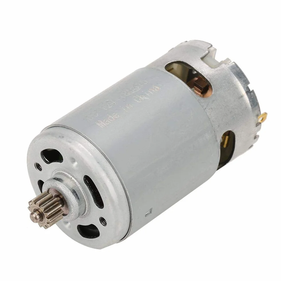 Motore a Corrente Continua Industriale 12 Denti 12V per Trapano Elettrico