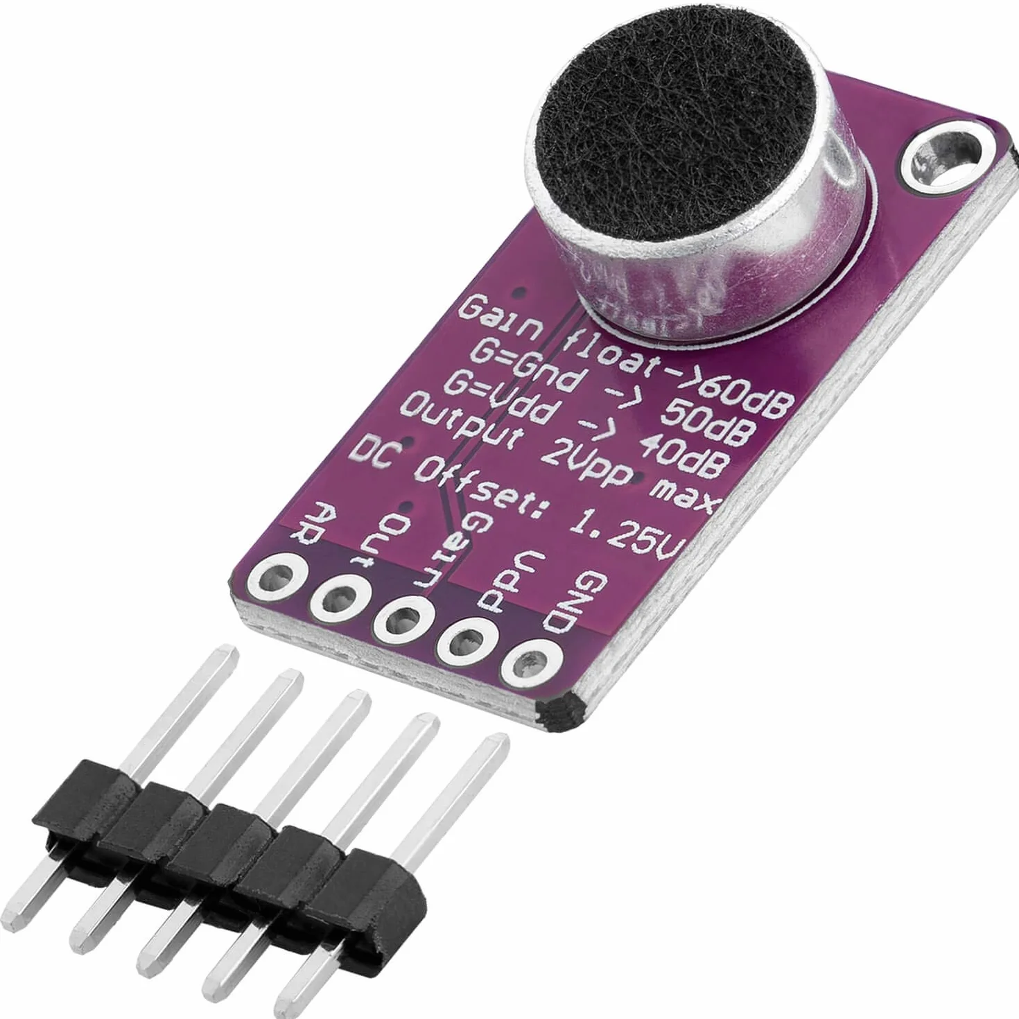 AZDelivery Max9814 Modulo Amplificatore Microfono AGC compatibile con Arduino incluso un E-Book!