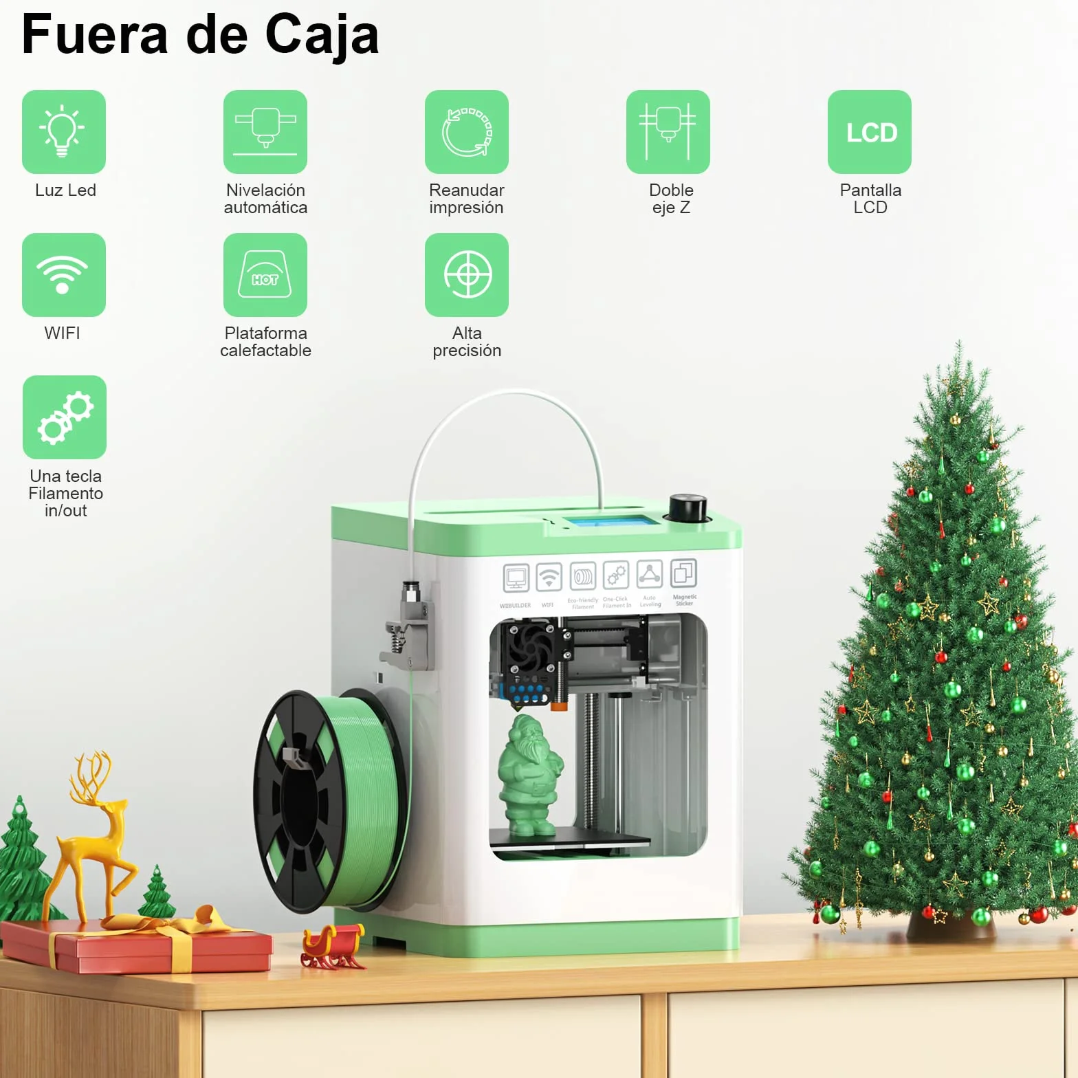 ENTINA Tina2S Stampante 3D con Stampa WiFi, Mini Stampanti 3D per Principianti, Livellamento Automatico e Alta Precisione, Aggiornamento Scheda Madre Ultra Silenziosa e Piattaforma Riscaldabile