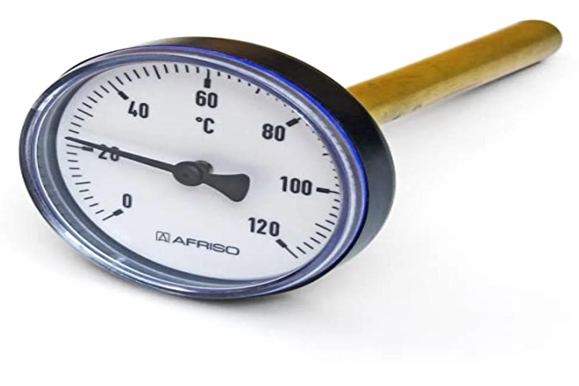 Afriso 63711 - Termometro bimetallico con memoria da 100 mm