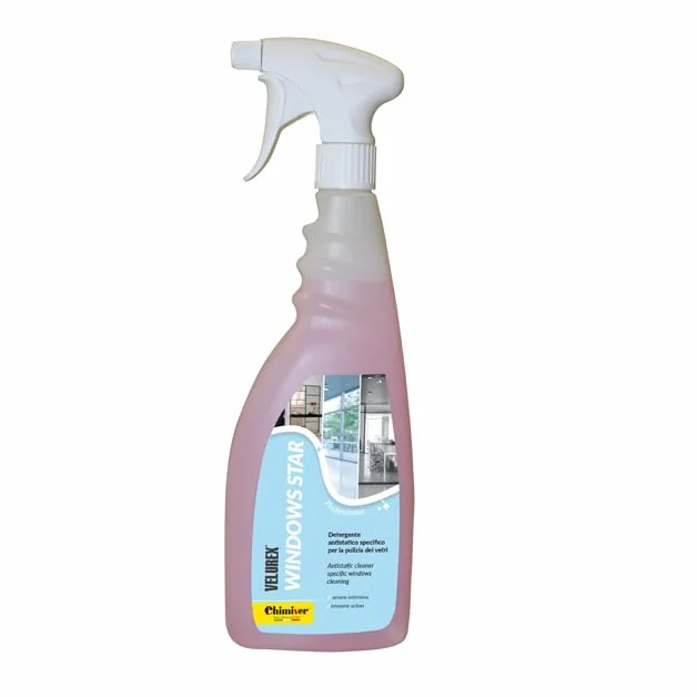 Chimiver® - VELUREX® Windows Star Detergente antistatico professionale | Flacone da 750ml
