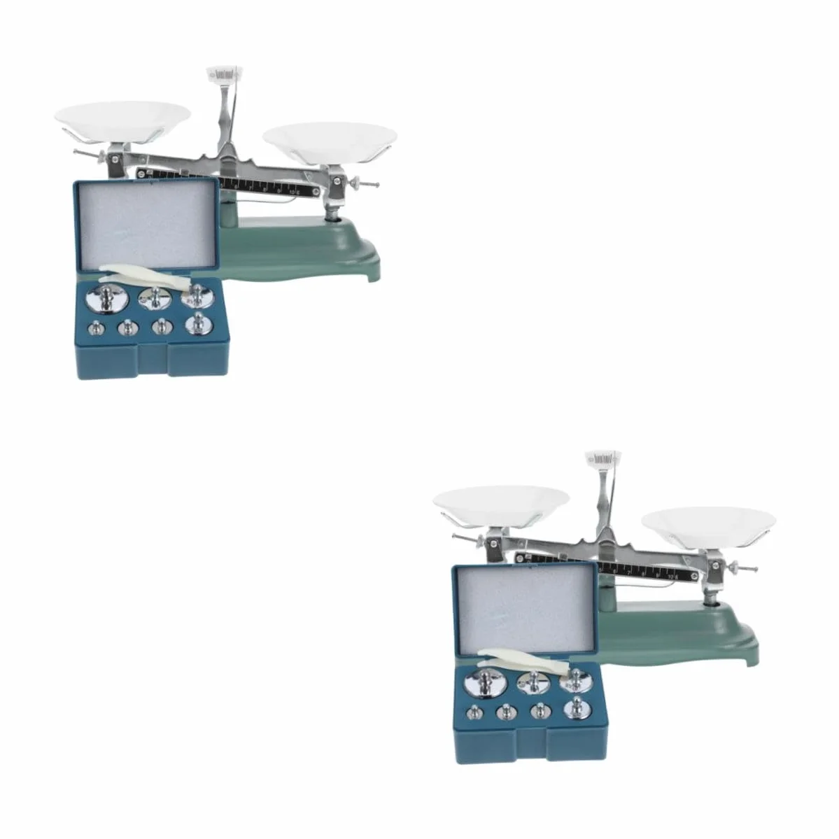 Zerodeko 2 Set strumenti didattici laboratorio peso industriale di grandi dimensioni scale di bilancia a triplo raggio scala a triplo raggio bilancia con pesi gomma da cancellare
