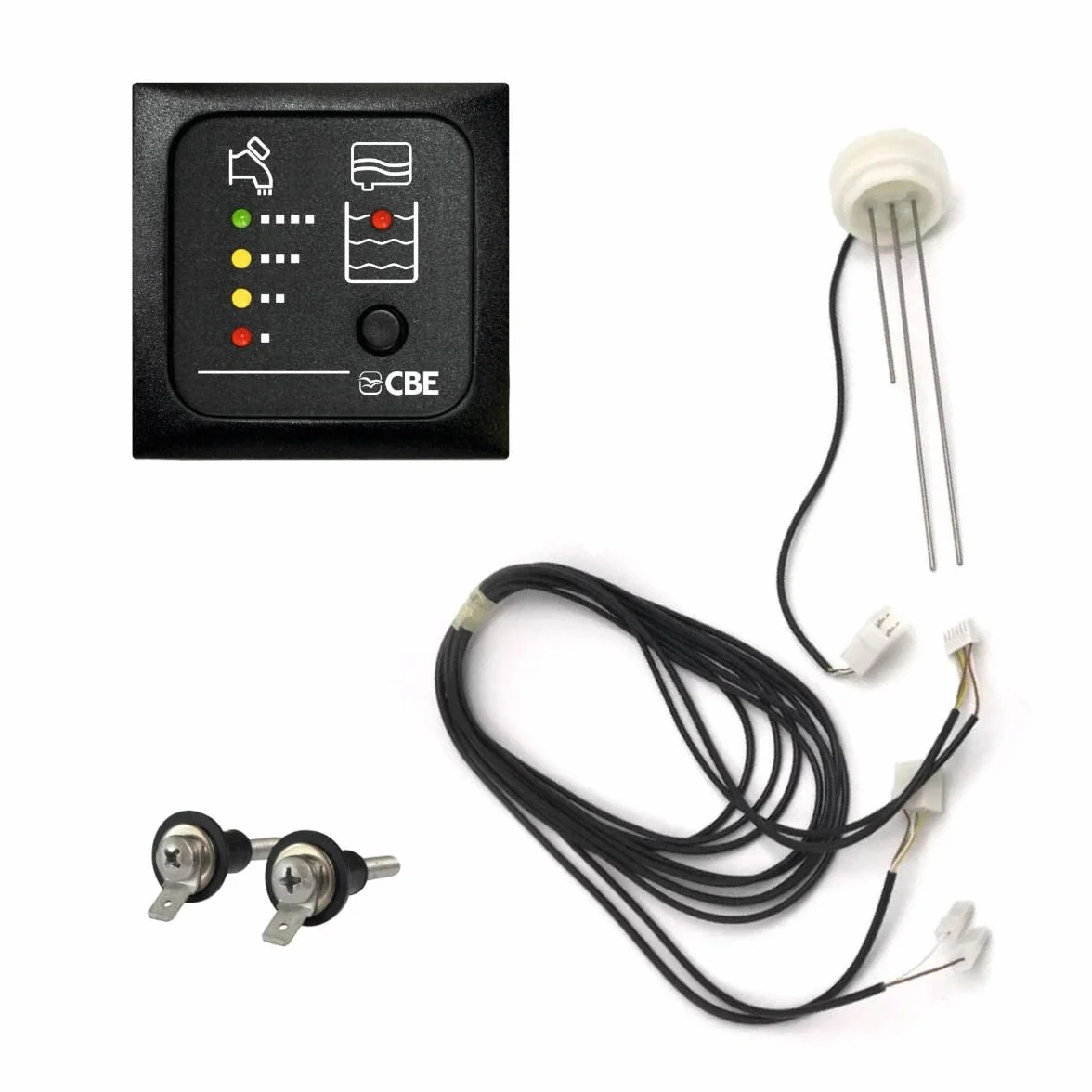 MT214/G Pannello LED Test Serbatoio Potabile + Recupero con Cavo e Sonde Grigio