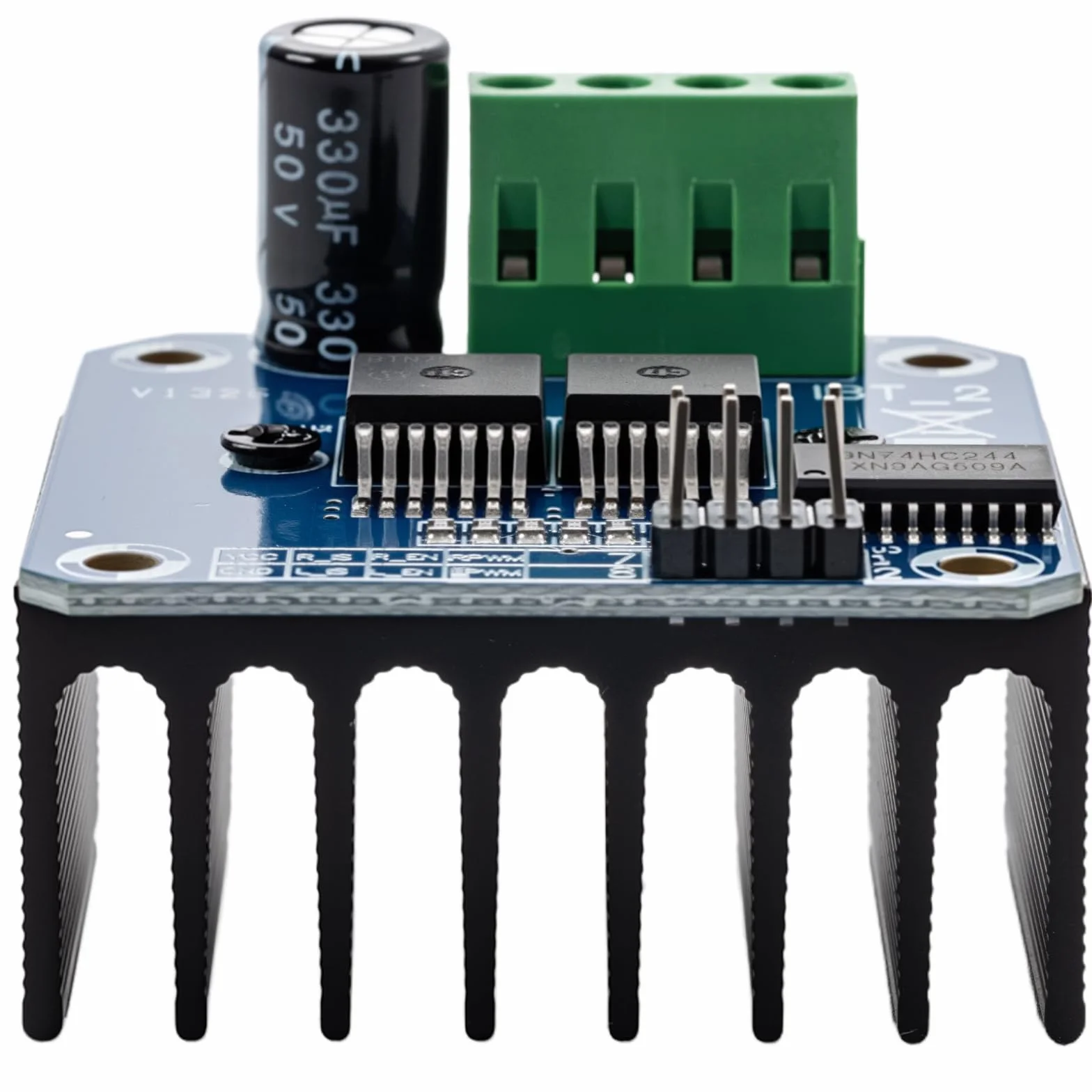 Set di 2 moduli driver motore ad alta potenza BTS7960 43A, ideali per Arduino con funzione di limitazione della corrente e adatti come moduli driver per auto intelligenti